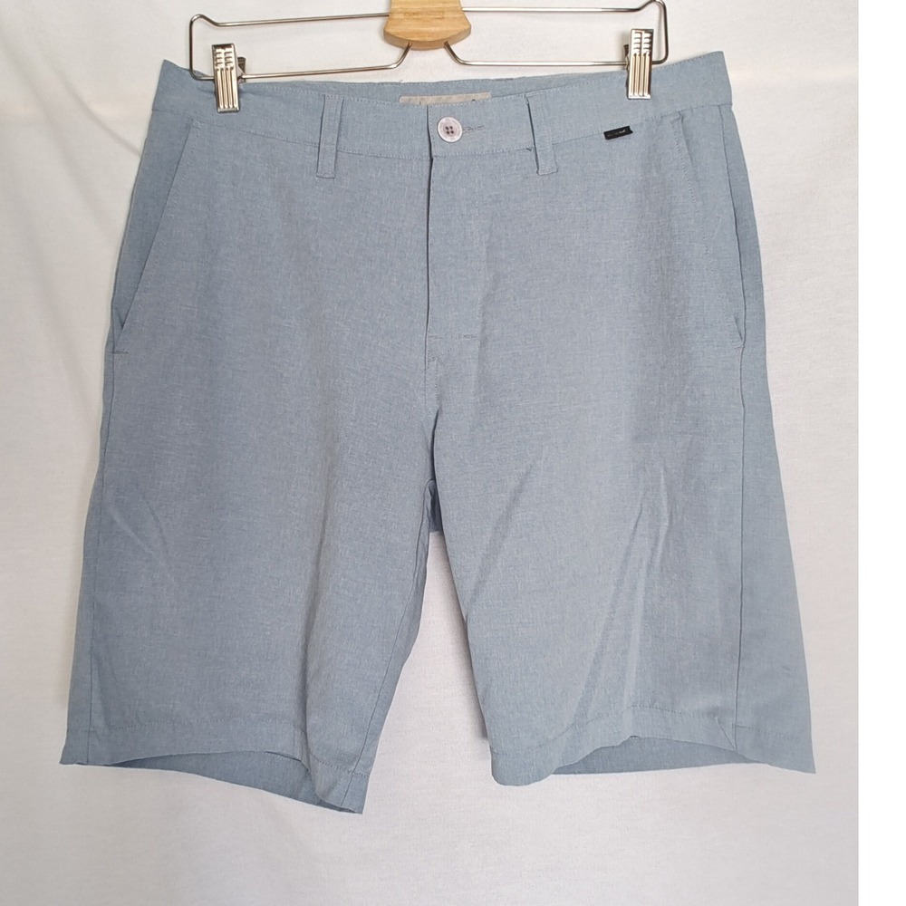 Travis Mathew Golf Shorts 32 Blue Heathered Performance‎ Stretch 73704-00